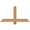 Ekena Millwork Eugene Smooth Timber Gable Bracket, Western Red Cedar, 36"W x 19"H x 3 1/2"D x 3 1/2"F, 13/12 Pitch GBW036X19X0404EUG00SWR - alternate 1